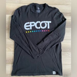 EPCOT Unisex Black Long Sleeve Tee, Medium